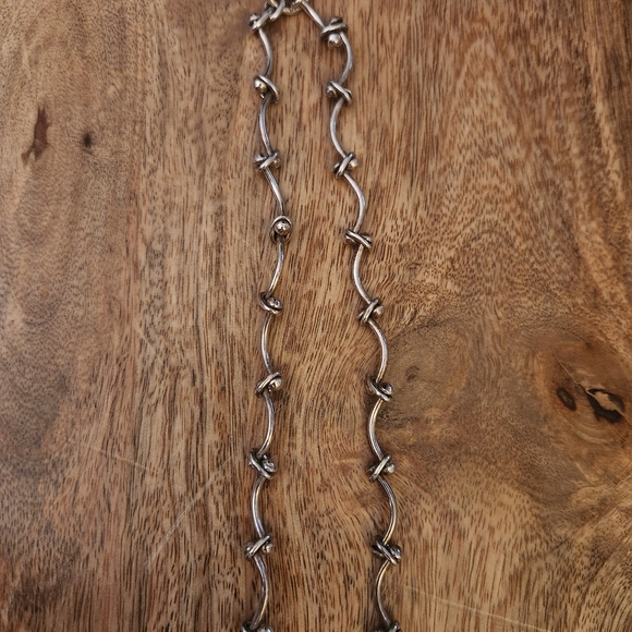 Sterling Knot Link Necklace - Picture 6 of 6
